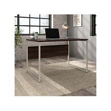 Bush Business Furniture Hybrid 48W Computer Table Desk with Metal Legs, Black Walnut (HYD248BW)