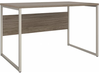 Bush Business Furniture Hybrid 48W Computer Table Desk with Metal Legs, Modern Hickory (HYD248MH)