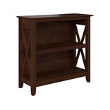 Bush Furniture Key West 2-Shelf 30H Small Bookcase, Bing Cherry (KWB124BC-03)