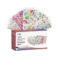 WeCare Disposable Face Masks, 3-Ply, Kids, Assorted Crayon Art Designs, 50/Box (WMN100116)