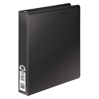 Wilson Jones 368 Basic 1 3-Ring Non-View Binders, Black (WLJ36814NB)