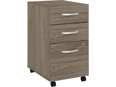 Bush Business Furniture Hybrid 3-Drawer Mobile Vertical File Cabinet, Letter/Legal Size, Lockable, M