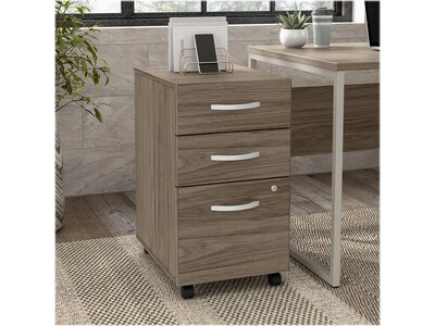 Bush Business Furniture Hybrid 3-Drawer Mobile Vertical File Cabinet, Letter/Legal Size, Lockable, M