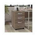 Bush Business Furniture Hybrid 3-Drawer Mobile Vertical File Cabinet, Letter/Legal Size, Lockable, M