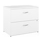 Bush Business Furniture Hybrid 2-Drawer Lateral File Cabinet, Letter/Legal, White, 36" (HYF136WHSU-Z)