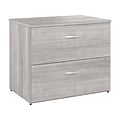 Bush Business Furniture Hybrid 2-Drawer Lateral File Cabinet, Letter/Legal, Platinum Gray, 36 (HYF1