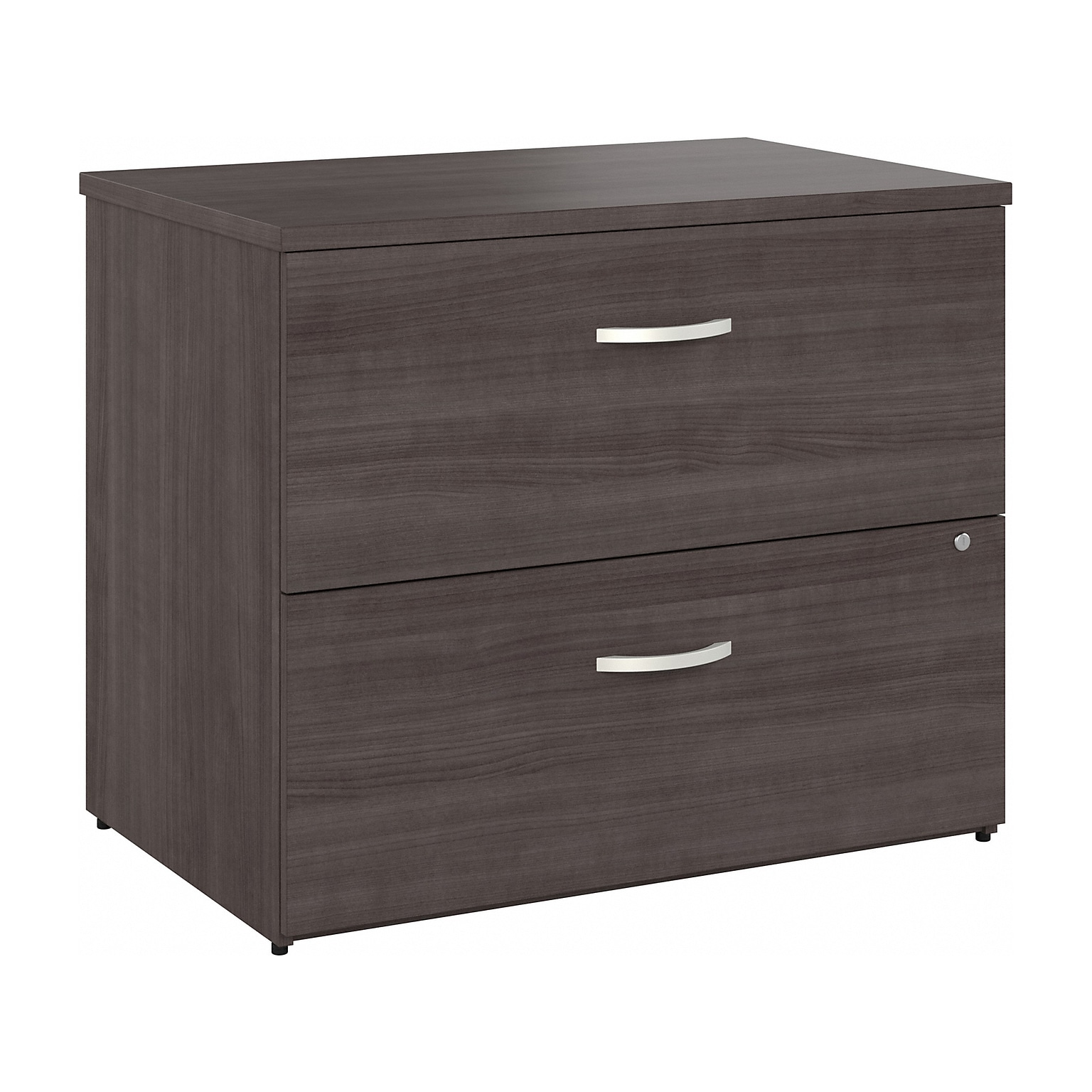 Bush Business Furniture Hybrid 2-Drawer Lateral File Cabinet, Letter/Legal, Storm Gray, 36 (HYF136SGSU-Z)