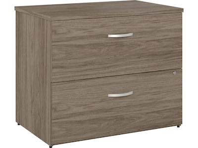 Bush Business Furniture Hybrid 2-Drawer Lateral File Cabinet, Letter/Legal, Modern Hickory, 36 (HYF