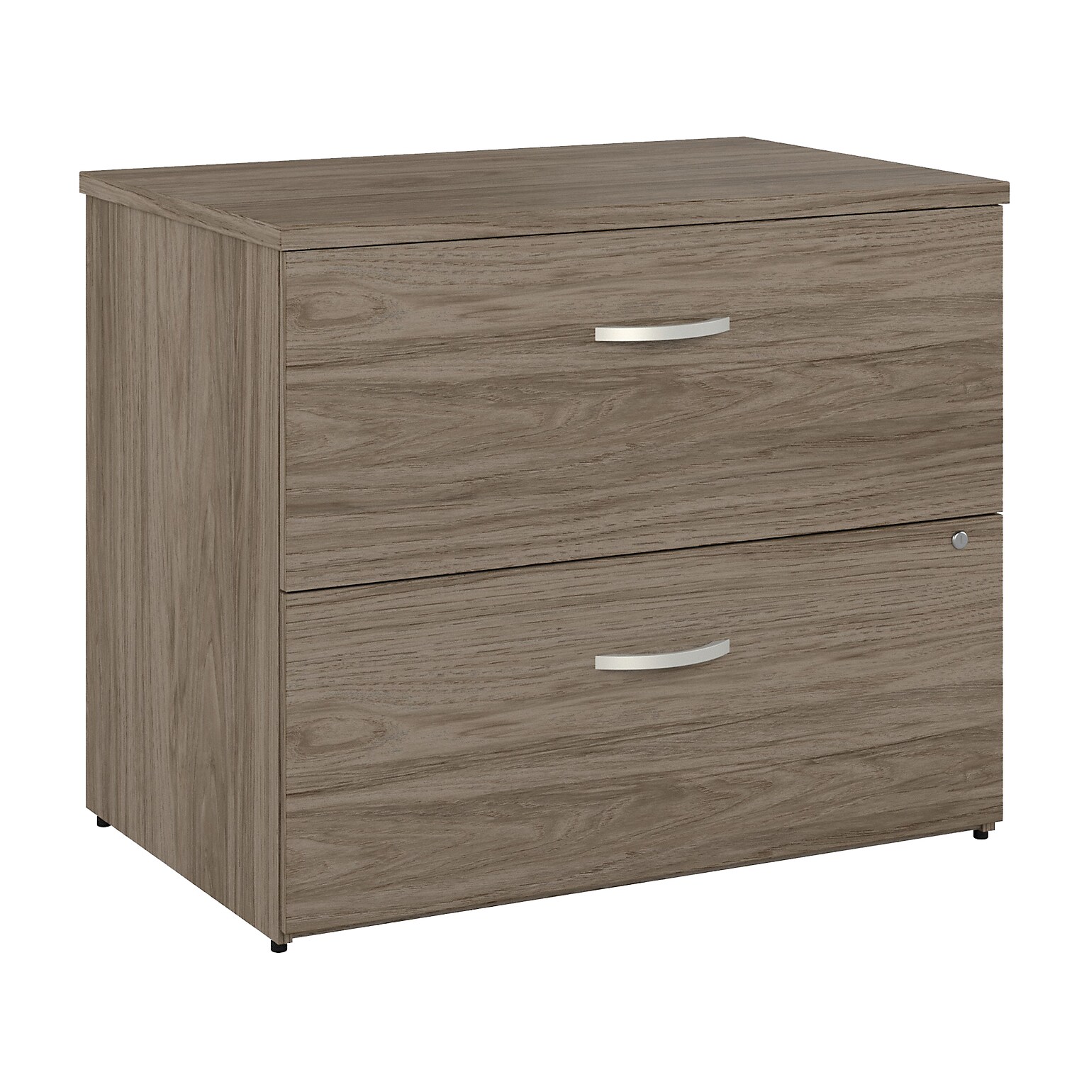 Bush Business Furniture Hybrid 2-Drawer Lateral File Cabinet, Letter/Legal, Modern Hickory, 36 (HYF136MHSU-Z)