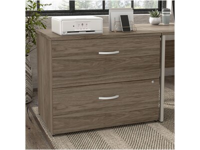 Bush Business Furniture Hybrid 2-Drawer Lateral File Cabinet, Letter/Legal, Modern Hickory, 36 (HYF