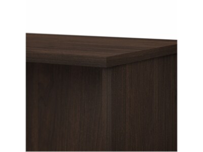 Bush Business Furniture Hybrid 29"H 2-Shelf Bookcase with Adjustable Shelf, Black Walnut Laminated Wood (HY3036BW-Z)