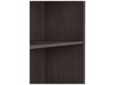 Bush Business Furniture Hybrid 4-Shelf 71"H Tall Etagere Bookcase, Storm Gray (HYB023SG)
