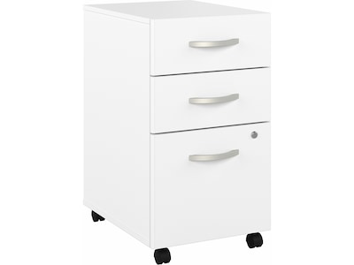 Bush Business Furniture Hybrid 3-Drawer Mobile Vertical File Cabinet, Letter/Legal Size, Lockable, W