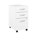 Bush Business Furniture Hybrid 3-Drawer Mobile Vertical File Cabinet, Letter/Legal Size, Lockable, W