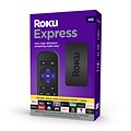 Roku Express 3930R HD Streaming Device with High Speed HDMI Cable and Simple Remote, Black