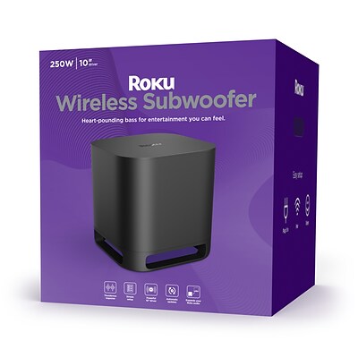 Roku 9201R Wireless Subwoofer System, 125W RMS, Black (9201R)