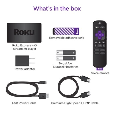 Roku Express 4K Plus, Black (3941R)