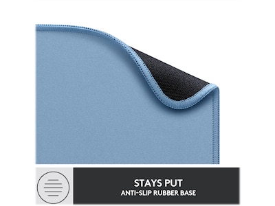 Logitech Studio Series Non-Skid Mouse Pad, Blue Gray (956-000038)