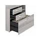 Bush Business Furniture Hybrid 26" Office Storage Cabinet with Drawers and 2 Shelves, Platinum Gray (HYF130PGSU-Z)