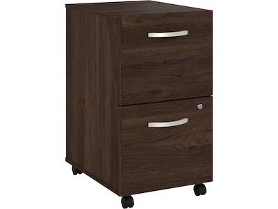 Bush Business Furniture Hybrid 2-Drawer Mobile Vertical File Cabinet, Letter/Legal Size, Lockable, B