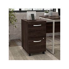 Bush Business Furniture Hybrid 2-Drawer Mobile Vertical File Cabinet, Letter/Legal Size, Lockable, B