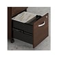 Bush Business Furniture Hybrid 2-Drawer Mobile Vertical File Cabinet, Letter/Legal Size, Lockable, Black Walnut (HYF116BWSU-Z)
