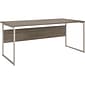Bush Business Furniture Hybrid 72"W Computer Table Desk with Metal Legs, Modern Hickory (HYD172MH)