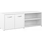Bush Business Furniture Hybrid 21" Low Storage Cabinet with Doors and 6 Shelves, White (HYS160WH-Z)