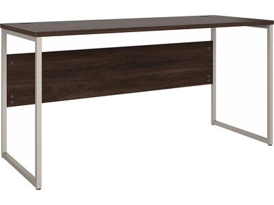 Bush Business Furniture Hybrid 60W Computer Table Desk with Metal Legs, Black Walnut (HYD260BW)