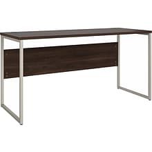 Bush Business Furniture Hybrid 60W Computer Table Desk with Metal Legs, Black Walnut (HYD260BW)