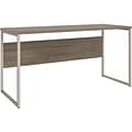 Bush Business Furniture Hybrid 60W Computer Table Desk with Metal Legs, Modern Hickory (HYD260MH)