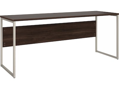 Bush Business Furniture Hybrid 72W Computer Table Desk with Metal Legs, Black Walnut (HYD272BW)