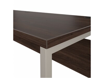 Bush Business Furniture Hybrid 72" W Computer Desk, Black Walnut (HYD272BW)