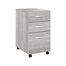 Bush Business Furniture Hybrid 3-Drawer Mobile Vertical File Cabinet, Letter/Legal Size, Lockable, P
