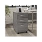 Bush Business Furniture Hybrid 3-Drawer Mobile Vertical File Cabinet, Letter/Legal Size, Lockable, Platinum Gray (HYF216PGSU-Z)