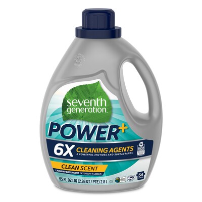 Seventh Generation™ Natural Laundry Detergent, Ultra Power Plus™, Free & Clear, Fresh Scent, 95oz.