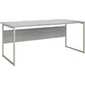 Bush Business Furniture Hybrid 72W x 36D Computer Table Desk with Metal Legs, Platinum Gray (HYD17