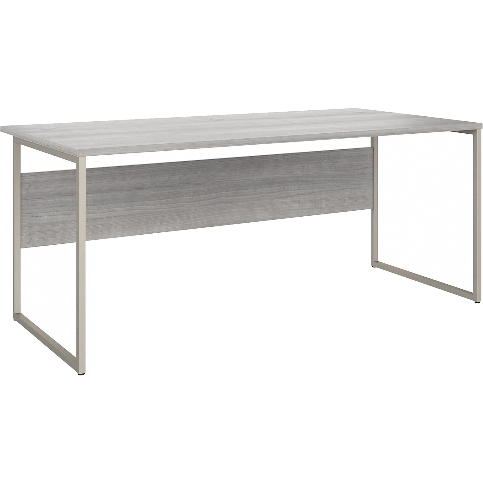 Bush Business Furniture Hybrid 72W x 36D Computer Table Desk with Metal Legs, Platinum Gray (HYD172PG)
