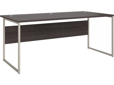 Bush Business Furniture Hybrid 72W Computer Table Desk with Metal Legs, Storm Gray (HYD172SG)