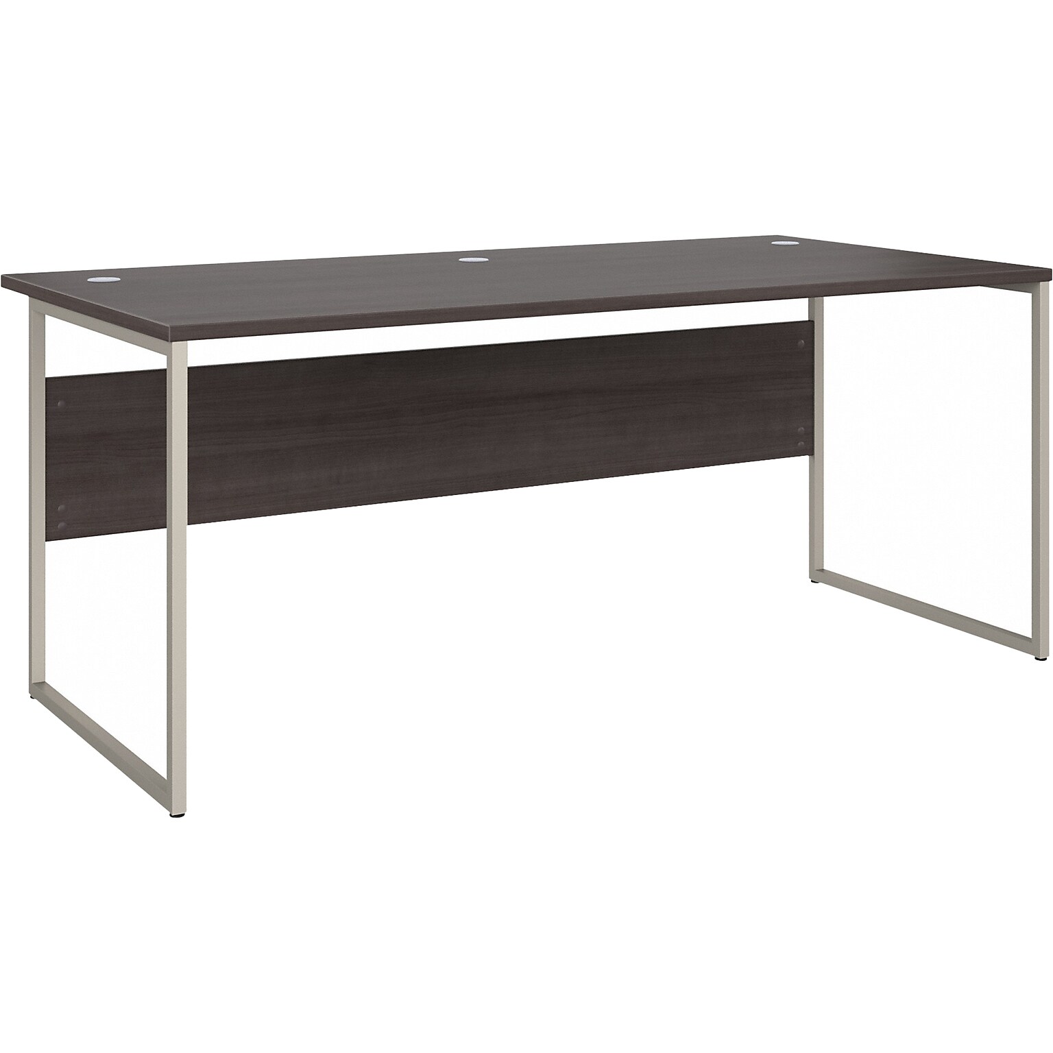 Bush Business Furniture Hybrid 72W Computer Table Desk with Metal Legs, Storm Gray (HYD172SG)