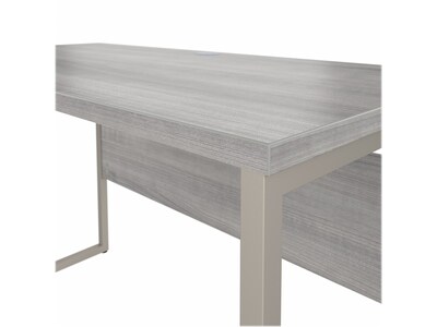 Bush Business Furniture Hybrid 48"W Computer Table Desk with Metal Legs, Platinum Gray (HYD148PG)