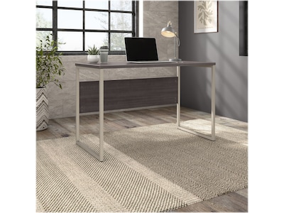 Bush Business Furniture Hybrid 48"W Computer Table Desk with Metal Legs, Storm Gray (HYD148SG)