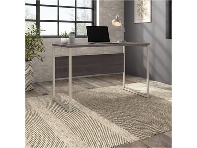 Bush Business Furniture Hybrid 48"W Computer Table Desk with Metal Legs, Storm Gray (HYD148SG)