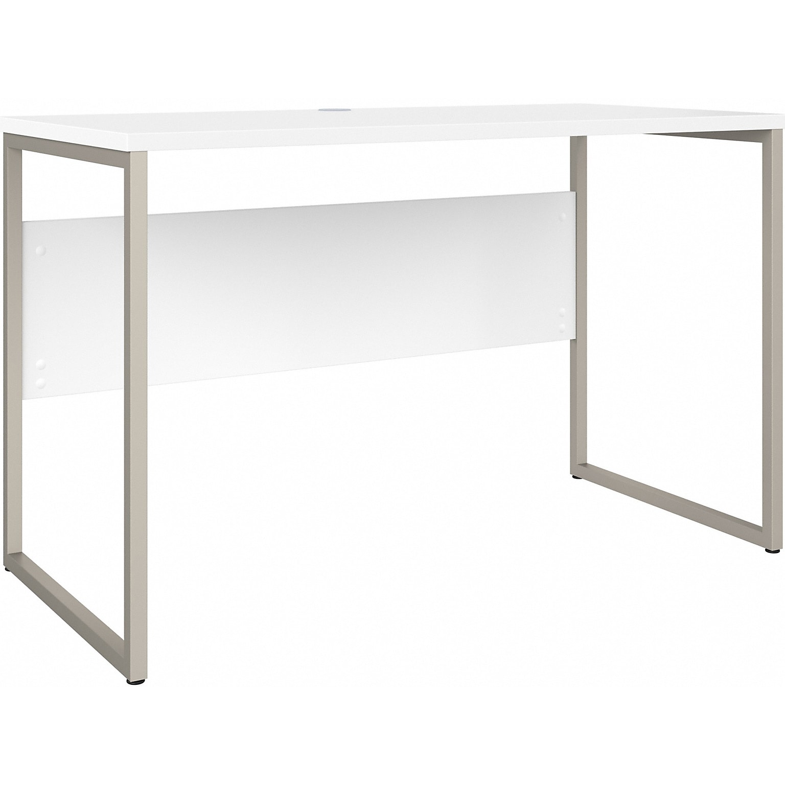 Bush Business Furniture Hybrid 48W Computer Table Desk with Metal Legs, White (HYD148WH)