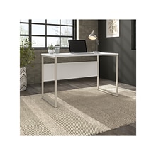 Bush Business Furniture Hybrid 48W Computer Table Desk with Metal Legs, White (HYD148WH)