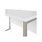 Bush Business Furniture Hybrid 48" W Computer Table Desk with Metal Legs, White (HYD148WH)