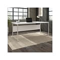 Bush Business Furniture Hybrid 72 W  Computer Table Desk with Metal Legs, White (HYD172WH)