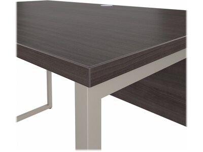 Bush Business Furniture Hybrid 48"W Computer Table Desk with Metal Legs, Storm Gray (HYD248SG)