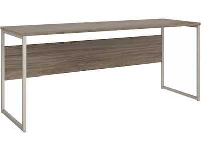 Bush Business Furniture Hybrid 72W Computer Table Desk with Metal Legs, Modern Hickory (HYD272MH)
