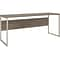 Bush Business Furniture Hybrid 72W Computer Table Desk with Metal Legs, Modern Hickory (HYD272MH)